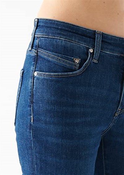 Molly Casual Zımparalı Koyu Mavi Jean Pantolon 1013683047