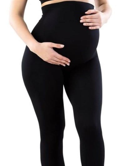 Moms Lab Kışlık Içi Şardonlu Toparlayıcı Etkili Ayarlanabilir Bel Esnek Kumaş Hamile Taytı
