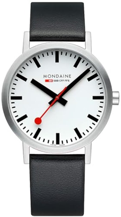 Mondaine Erkek Analog Kuvars Saat Deri Kayışlı A660.30360.16SBBV, Siyah, Kayış