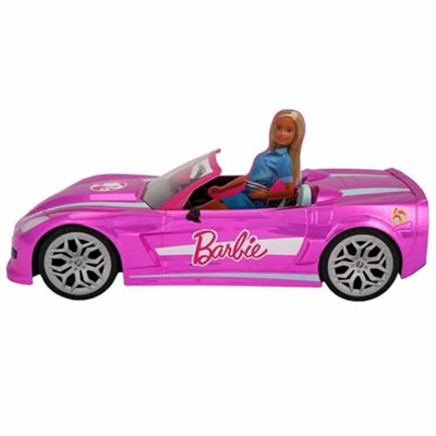 Mondo Motors Sun-Mon-Mmt-R/C F/F Barbie Convertible Rüya Arabası 2.4 Ghz, Işıklı, 42 Cm (Brb) Pembe