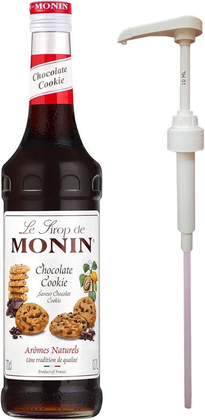 Monin Çikolatalı Kurabiye Şurubu (700ml) + Şurup Pompası