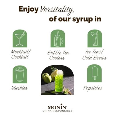 Monin Green Apple (Yesil Elma) Surubu 70 cl