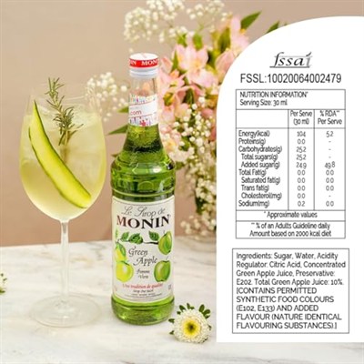 Monin Green Apple (Yesil Elma) Surubu 70 cl