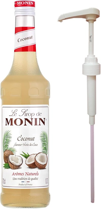 Monin Hindistan Cevizi Şurubu (700ml) + Şurup Pompası