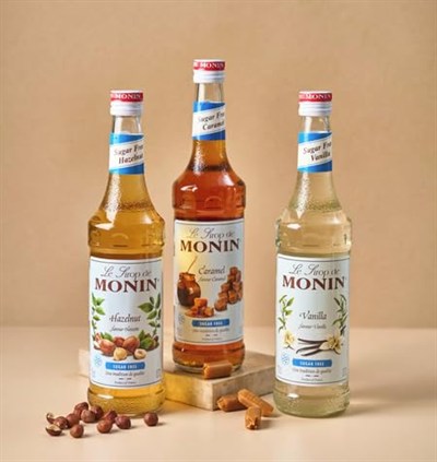 Monin Şekersiz Karamel Kahve & Kokteyl Şurubu, 700 ml