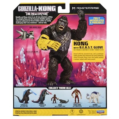 Monsterverse Godzilla for Kong The New Empire - MN303300Kong 15 cm Mafsallı Aksiyon Figürü Koleksiyonu, Son Derece Detaylı ve Aksesuarlı, 4 Yaş ve Üstü Çocuklar İçin,