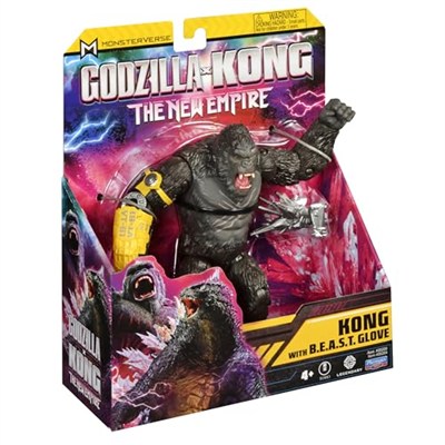 Monsterverse Godzilla for Kong The New Empire - MN303300Kong 15 cm Mafsallı Aksiyon Figürü Koleksiyonu, Son Derece Detaylı ve Aksesuarlı, 4 Yaş ve Üstü Çocuklar İçin,