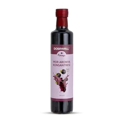 Mor Aronya%100 Doğal Aronya Konsantresi 500 ml - Şeker ve Su İlavesiz Yoğun Meyve Özü