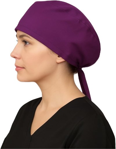 Mor Renk Doktor Hemşire Aşçı Cerrahi Bone Hastane Bone Bandana M160