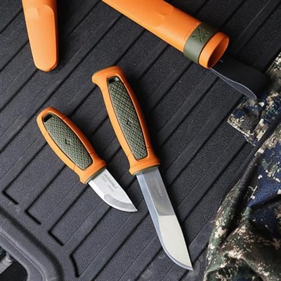 Morakniv® Eldris with Belt Loop (S) Olive Green/Burnt Orange -Mora Bıçak-