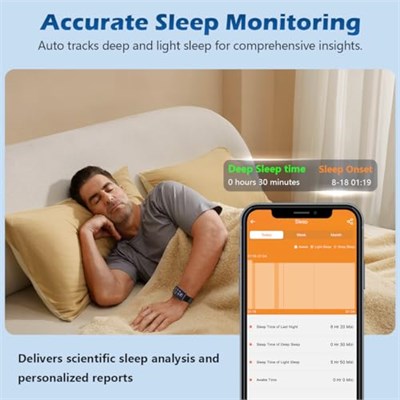 MorePro AIR2 Fitness İzleyici, 7/24 Nabız ve Kan Basıncına Sahip Akıllı Saat, Adım Kalori Sayacı, Uyku Monitörü, IP68 Su Geçirmez Fitness Saati, Kadın Erkek Andriod iOS için (Siyah)