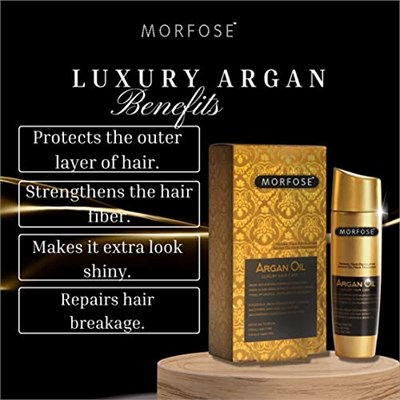 MORFOSE Luxury Hair Care Argan Oıl 100Ml 1 Paket (1 x 1 Adet)