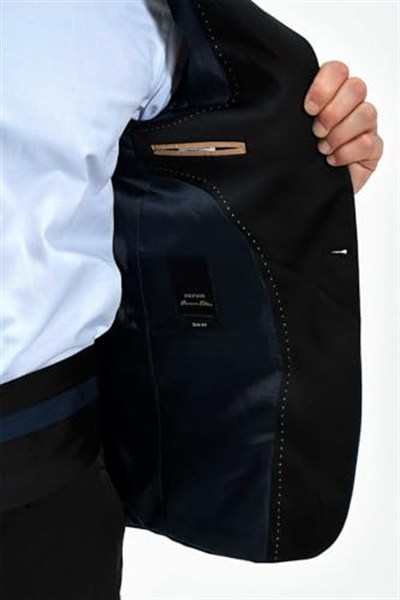 Morven Erkek Lacivert Portofino Slimfit Jakarlı Smokin