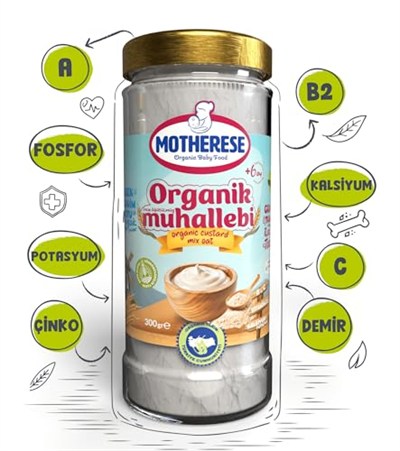 Motherese Organik Bebek Muhallebi Karışımı 330gr - Motherese Organik Muhallebi Karışımı 330 gr - Muhallebi karışımı 330 gr