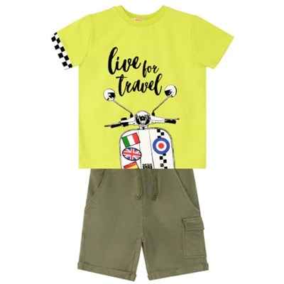 Motosiklet Turu Erkek Çocuk T-Shirt Şort Takım