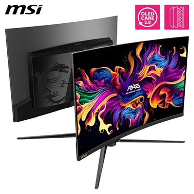 MSI 31.5 MPG 321CURX QD-OLED, Gaming Monitör, UHD, 16:9, Curve 1700R, QD-OLED, 240Hz, 0.03ms (GTG), G-SYNC Compatible