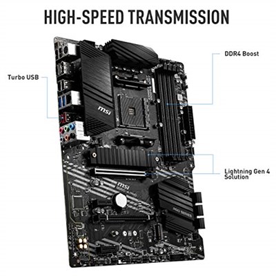 MSI B550-A Pro AM4 DDR4 Bellek 4400(OC) HDMI DP M.2 USB3.2 ATX