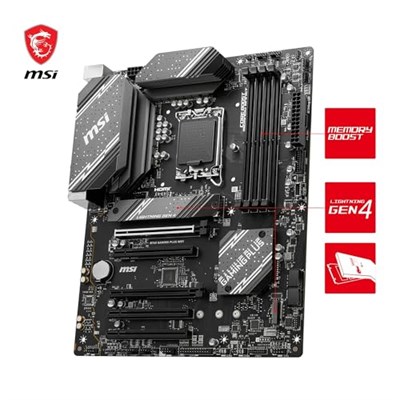 MSI B760 GAMING PLUS WIFI DDR5 Intel B760 Soket 1700 DDR5 6800(OC) MHz mATX Gaming (Oyuncu) Anakart - Seçenekler: DDR5, PRO B760-P WIFI DDR4, B760 Gaming Plus WiFi...