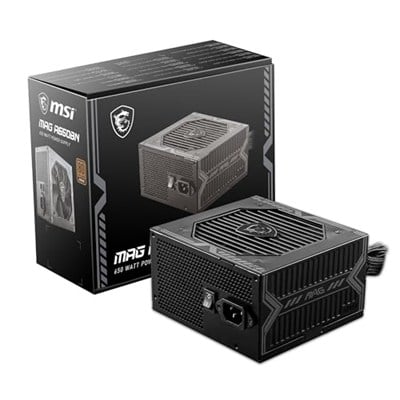 MSI MAG A650BN ATX PC güç kaynağı (650 Watt, modüler değil, 80 Plus Bronz, siyah)
