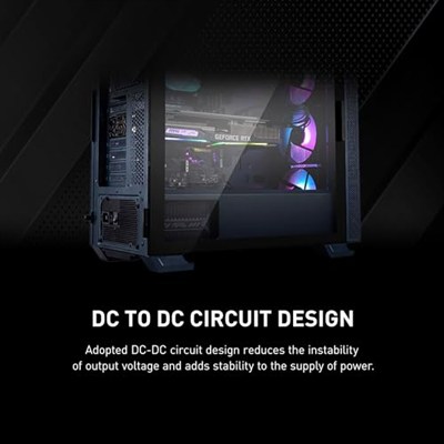 MSI MAG A650BN ATX PC güç kaynağı (650 Watt, modüler değil, 80 Plus Bronz, siyah)