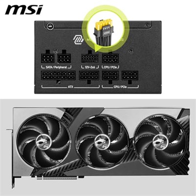 MSI MAG A750GLS PCIE5 ATX V3.1 750W PCIE 5.1 READY 80+ GOLD POWER SUPPLY