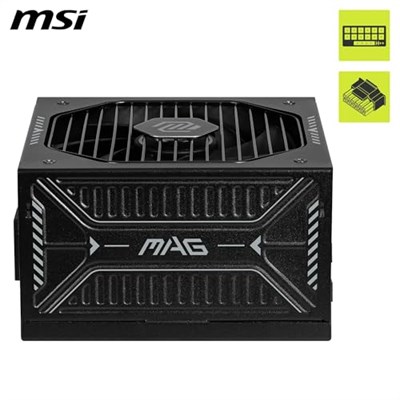 MSI MAG A850GLS PCIE5 Siyah 850W 80+ Gold Full Modüler Power Supply