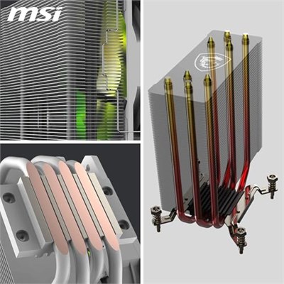 MSI MAG COREFROZR AA13 WHITE 120mm ARGB Beyaz İşlemci Hava Soğutucu
