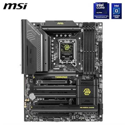 MSI, Mag Z890 Tomahawk Wifi Soket 1851 Ddr5 9200Mhz(oc) Usb 20Gbps 4Xm.2 2Xtb4 Hdmi Display 5G Lan Wifi 7 Atx, 7E32-001R