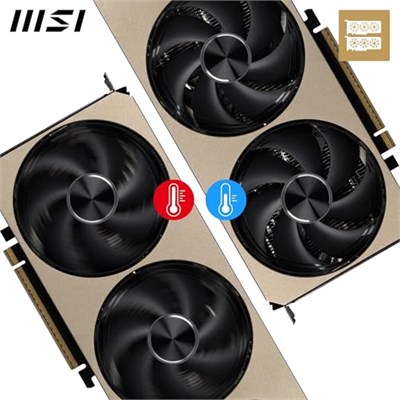 MSI NVIDIA GeForce RTX 5070 12G Inspire 3X OC 192 bit GDDR7 Oyun Grafik Kartı, 2557 MHze Kadar Frekans Artışı, PCIe Gen 5, DLSS 4, DP 2.1 x 3, HDMI 2.1 x 1, SFF Hazır