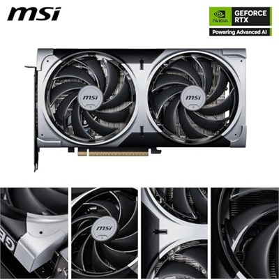 MSI NVIDIA GeForce RTX 5070 12G Ventus 2X OC 192 bit GDDR7 Oyun Grafik Kartı, 2557 MHze kadar Frekansı Artırma, PCIe Gen 5, DLSS 4, DP 2.1 x 3, HDMI 2.1 x 1, SFF Hazır