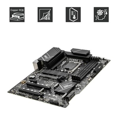 MSI PRO Z790-P WIFI DDR5 Intel Z790 Soket 1700 DDR5 7000(OC) MHz ATX Gaming (Oyuncu) Anakart - Seçenekler: Wi-Fi 6, Wi-Fi 7