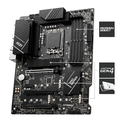 MSI PRO Z790-P WIFI DDR5 Intel Z790 Soket 1700 DDR5 7000(OC) MHz ATX Gaming (Oyuncu) Anakart - Seçenekler: Wi-Fi 6, Wi-Fi 7