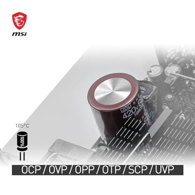 MSI PSU MPG A1000G PCIE5 1000W 80+ GOLD POWER SUPPLY