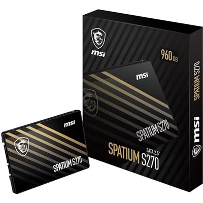 MSI SPATIUM S270 960GB 500-450 MB/s 2.5″ SATA3 SSD Disk