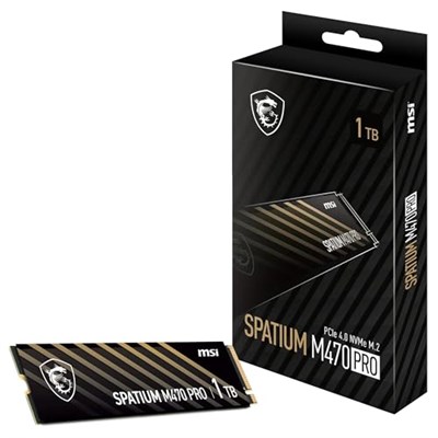 MSI SSD SPATIUM M470 PRO PCIE 4.0 NVME M.2 1TB R:6000 W:4500