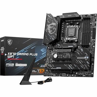 MSI X870 GAMING PLUS WIFI AM5 DDR5 8200MHZ(OC) 3x M.2 USB4 HDMI 5G LAN WIFI 7 RGB ATX