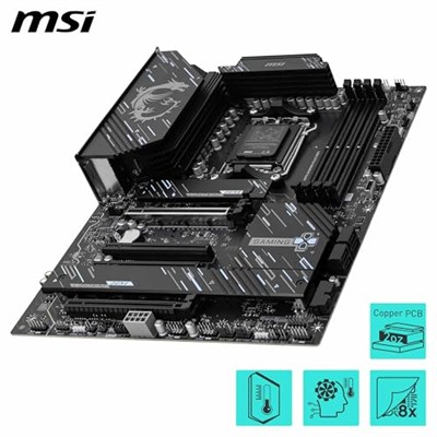 MSI X870 GAMING PLUS WIFI AM5 DDR5 8200MHZ(OC) 3x M.2 USB4 HDMI 5G LAN WIFI 7 RGB ATX