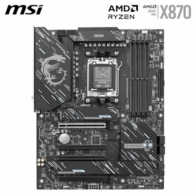 MSI X870 GAMING PLUS WIFI AM5 DDR5 8200MHZ(OC) 3x M.2 USB4 HDMI 5G LAN WIFI 7 RGB ATX