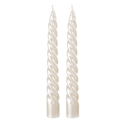 Mudo Home 2li̇ Burgulu Şamdan Mum Sedef 18cm