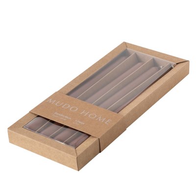 Mudo Home 4lü Şamdan Mum Latte 25cm