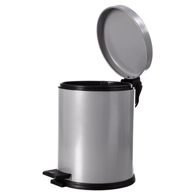 Mudo Home 5 Lt Pedalli Çöp Kovasi Gri̇