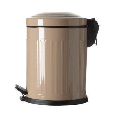 Mudo Home 5 Lt Pedalli Vintage Çöp Kovasi Bej
