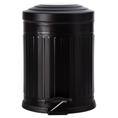 Mudo Home 5 Lt Pedalli Vintage Çöp Kovasi Si̇yah