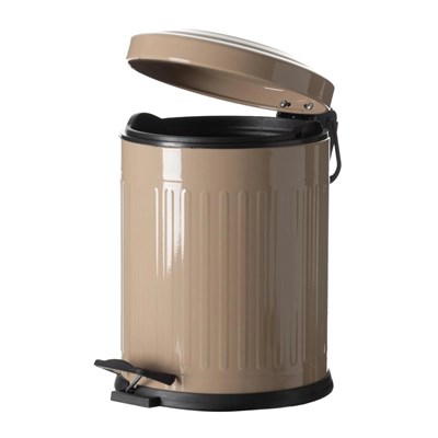 Mudo Home 5 Lt Pedalli Vintage Çöp Kovasi Bej