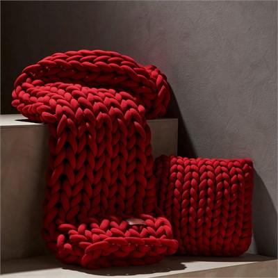 Mudo Home Abella Kirlent Kirmizi 50x50