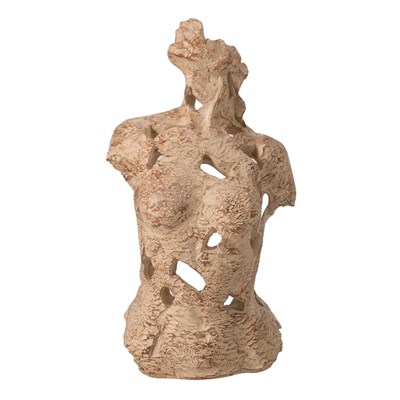 Mudo Home Abstract Woman Bi̇blo Kahverengi̇ 12x22x36 Cm