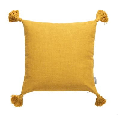 Mudo Home Alba Kirlent Püsküllü Hardal 45x45 Cm