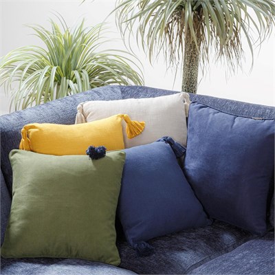 Mudo Home Alba Kirlent Püsküllü Krem 45x45 Cm