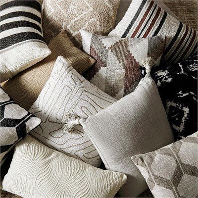Mudo Home Alba Kirlent Püsküllü Krem 45x45 Cm
