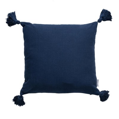 Mudo Home Alba Kirlent Püsküllü Laci̇vert 45x45 Cm